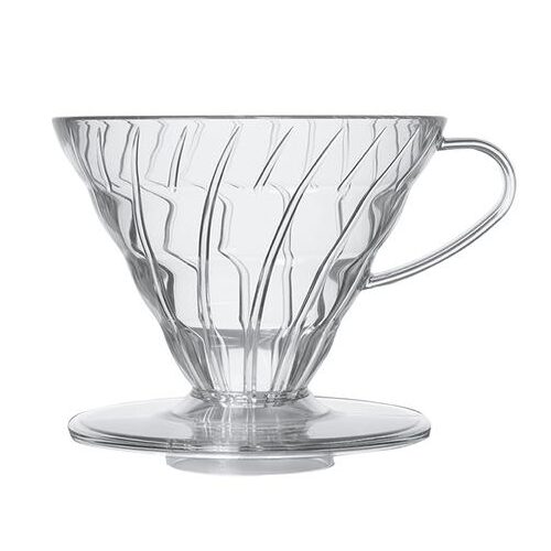 Hario V60 Dripper 02 transparant kunststof koffiefilter voor handgezette pour-over koffie